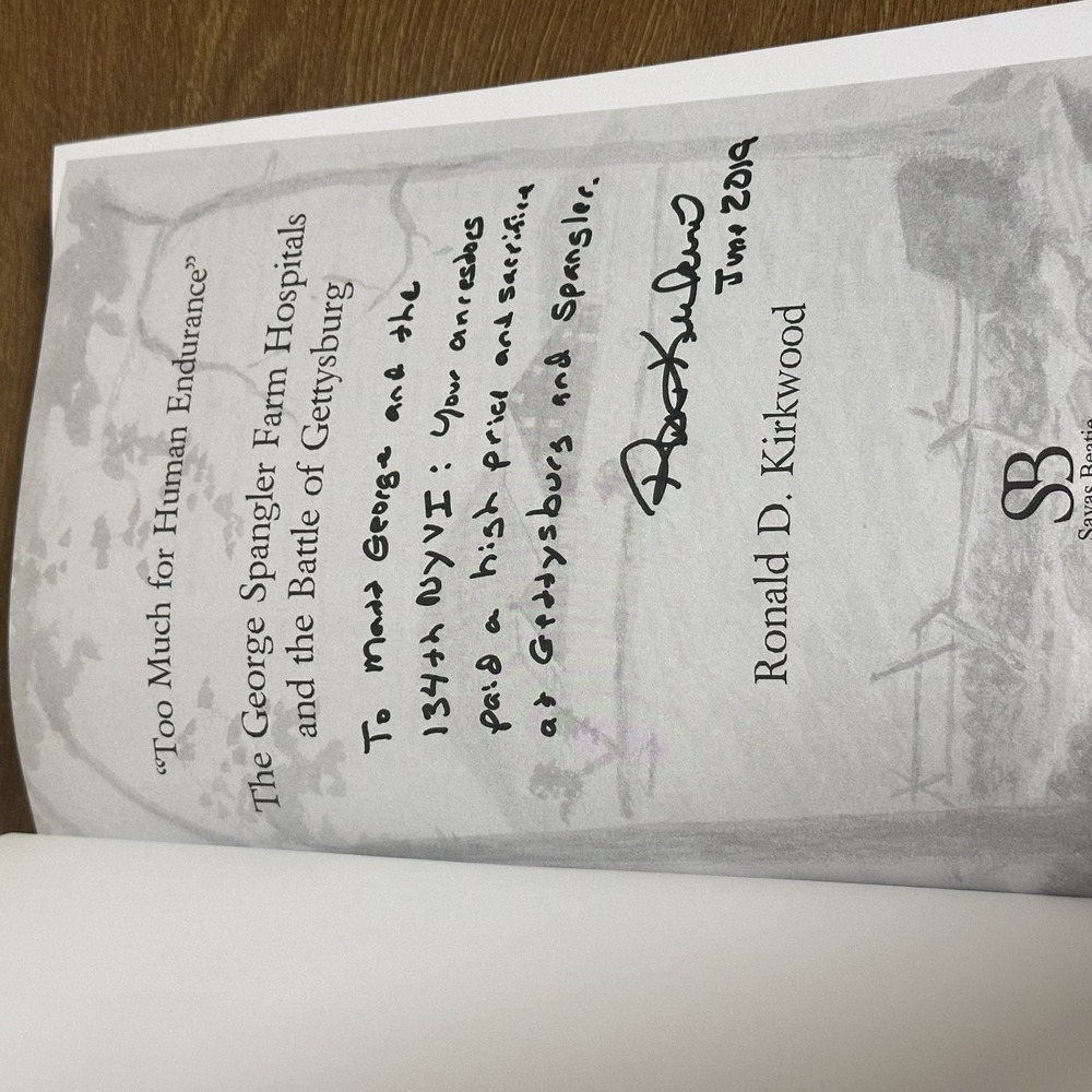 Too Much for Human Endurance Civil War Gettysburg Kirkwood SIGNED First Edition - Picture 4 of 4